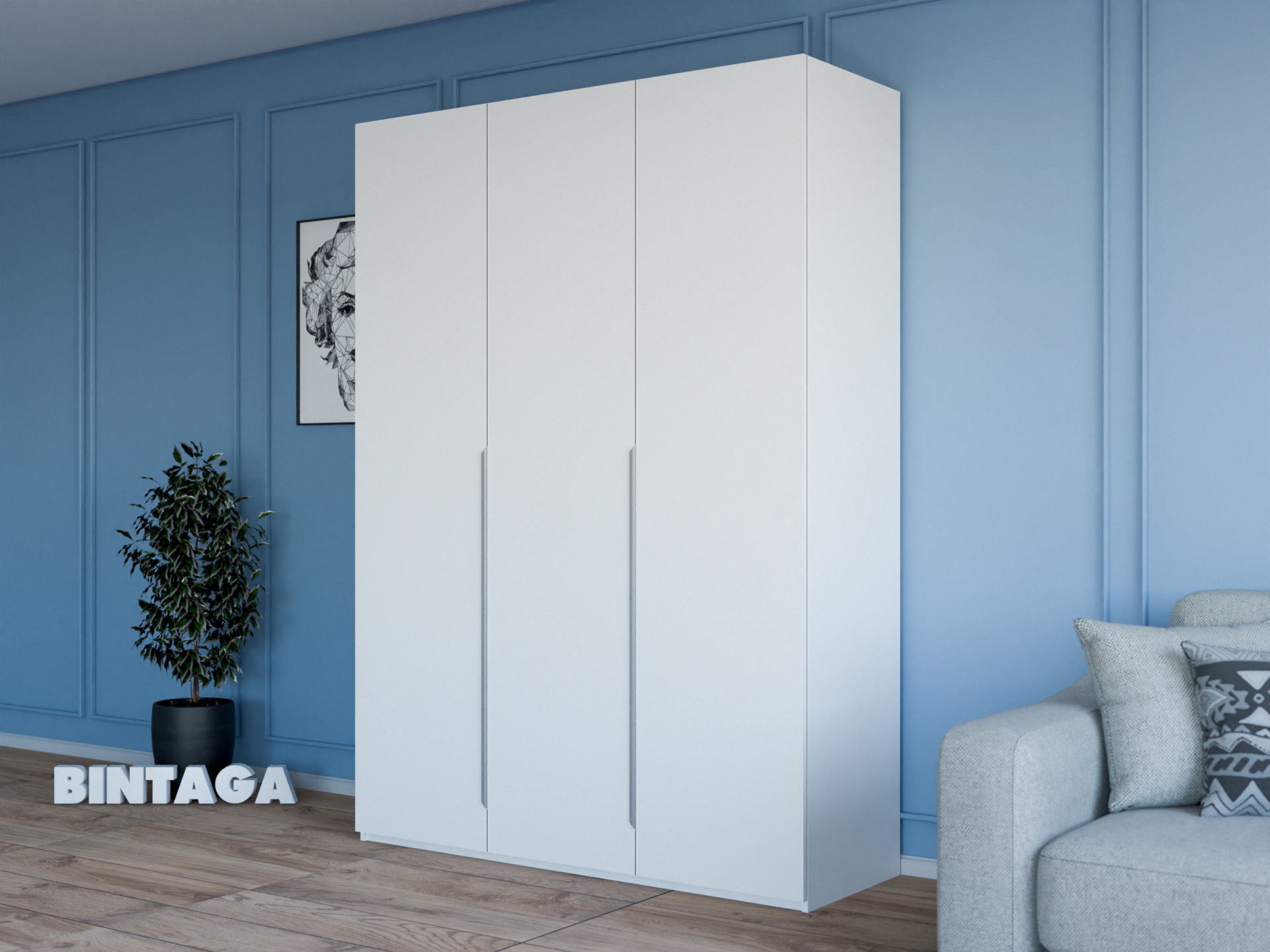 Пакс Альхейм 13 white (silver) ИКЕА (IKEA) изображение товара