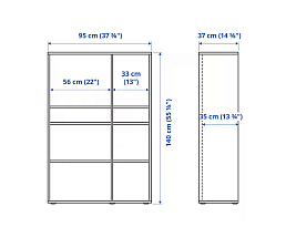 Изображение товара Вихалс 3 white ИКЕА (IKEA) на сайте bintaga.ru